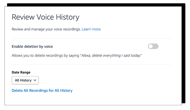 Illustration for article titled Amazon Attempts to Improve Alexa Privacy, Hilariously Fails
